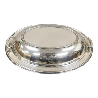 Vintage Wilcox Sp Co Oval Silver Plated Vegetable Serving Platter W "K" Monogram For Sale