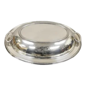 Vintage Wilcox Sp Co Oval Silver Plated Vegetable Serving Platter W "K" Monogram