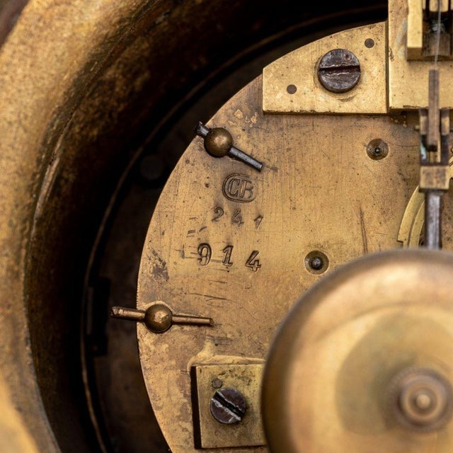 French Louis XV Style Bronze Cartel Clock, 19th C. For Sale In New York - Image 6 of 6