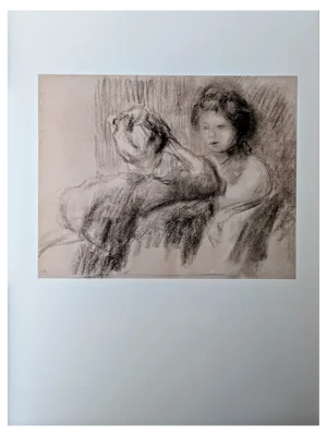 Pierre-Auguste Renoir, Portrait of a Girl, Lithograph