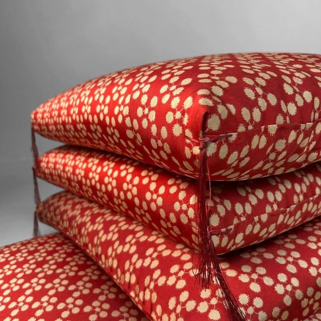 Japanese Zabuton Floor Cushions, 1980s, Set of 5 For Sale - Image 15 of 18