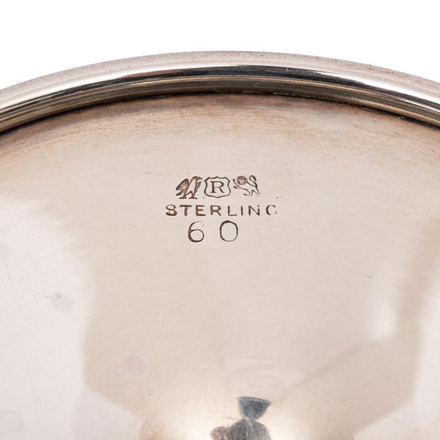 Antique American Sterling Silver Gilt Art Deco Sherbet Cocktail Wine Goblets - Set of 7 For Sale - Image 10 of 10