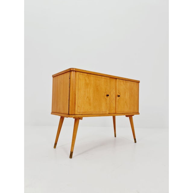 Wood Mid-Century Modern German Ash and Beech Sideboard, 1950s For Sale - Image 7 of 14