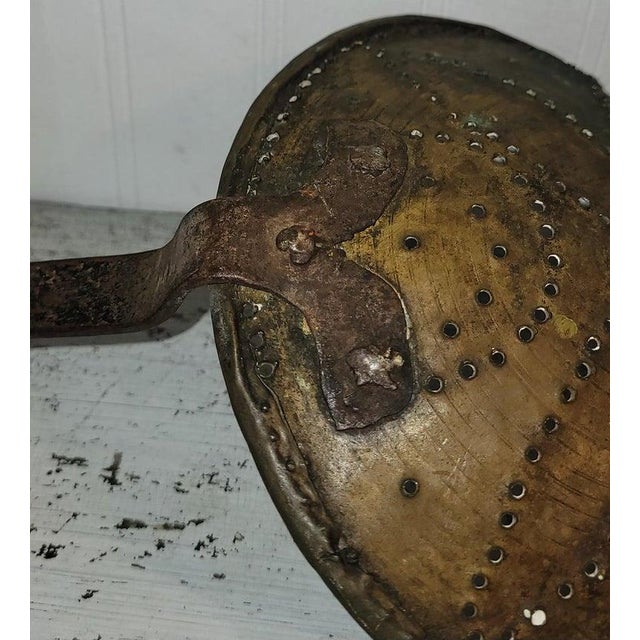 Bronze 19thc Brass Skimming Ladle or Chest Nut Roaster For Sale - Image 8 of 8