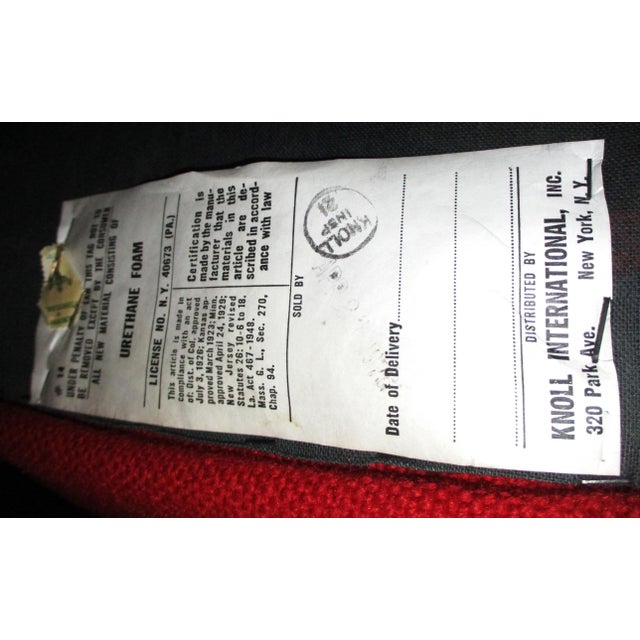 6 Eero Saarinen Upholstered Rolling Vintage Dining Chairs for Knoll For Sale - Image 14 of 16