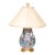 Chinese Famille Rose Millefleurs Hu-Form Porcelain Table Lamp | Figural Scenes | Mid-20th Century | With Shade For Sale