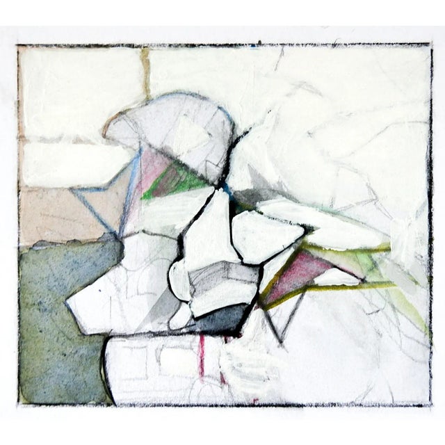 Contemporary Late 20th Century Neutral Abstract Studies Painting For Sale - Image 3 of 7