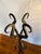Hand-Forged Wrought Iron Andirons, a Pair For Sale In Philadelphia - Image 6 of 9