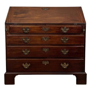 18th Century Georgian Mahogany Bureau, England For Sale
