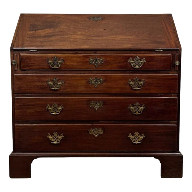 18th Century Georgian Mahogany Bureau, England For Sale