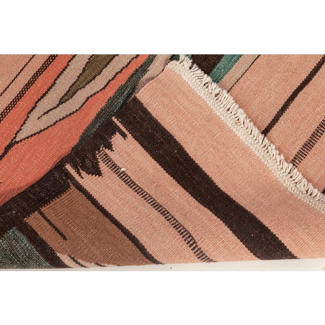 Blush Modern Swedish Design Flat Weave Wool Rug by Doris Leslie Blau For Sale - Image 8 of 8