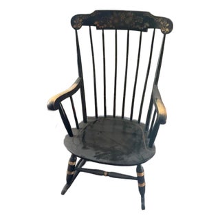 Vintage 1960s Nichols & Stone "Hitchcock Style" Boston Rocker For Sale