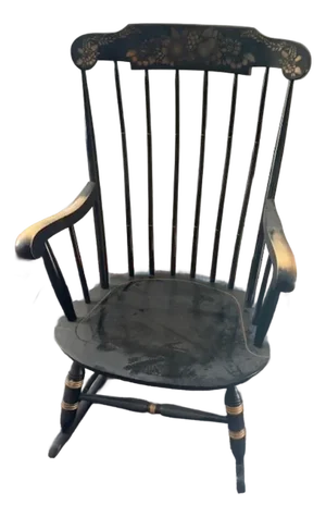 Vintage Mid Century Nichols and Stone Hitchcock Style Boston Rocker Chair