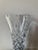 1950s Vintage Waterford Lismore Crystal Glass Etched Vase With Flared Top in Art Deco Style For Sale - Image 5 of 12