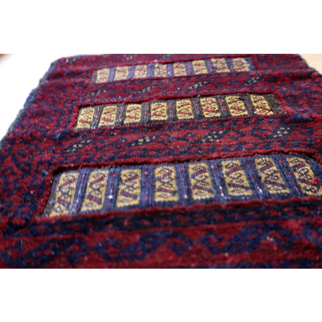 1970s 1970s Handmade Vintage Afghan Baluch Salt Bag For Sale - Image 5 of 10
