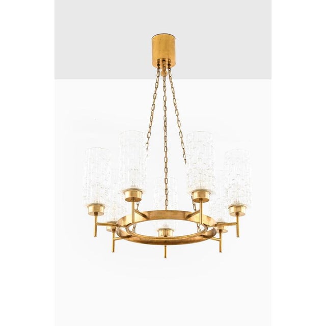 Mid-century ceiling lamp, produced in Sweden during the 1950s and attributed to the style of Carl Fagerlund, exemplifies...