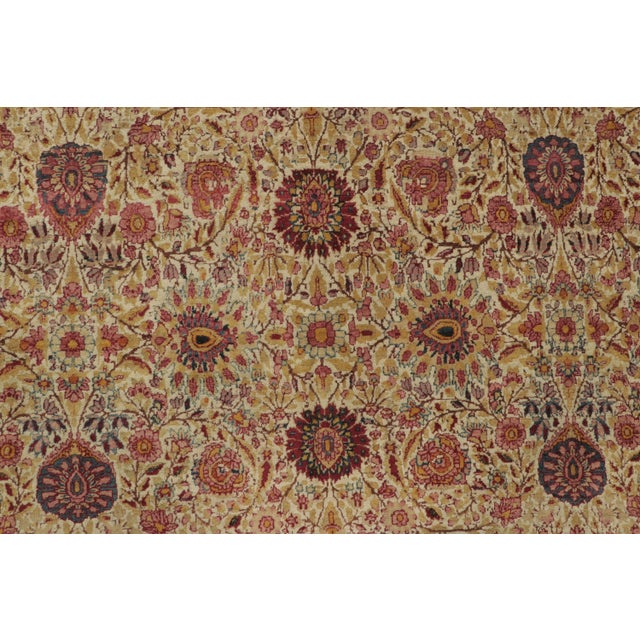 Traditional Antique 20th Century Persian Kashan Rug With Floral All-Over Vinery - Rug & Kilim For Sale - Image 3 of 9