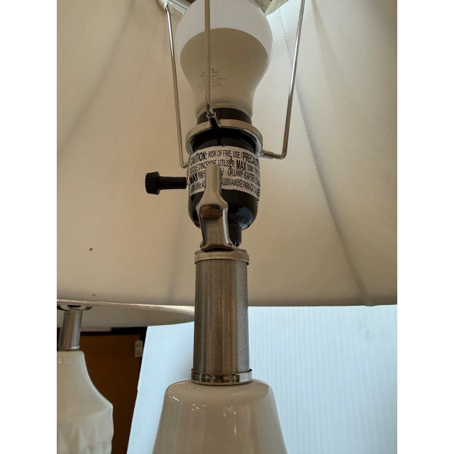 Catalina Lighting Quilted Table Lamps, Pair For Sale - Image 12 of 12