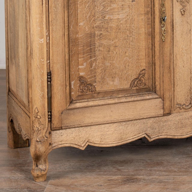 19th Century French Bleached Oak Sideboard Buffet For Sale - Image 13 of 14