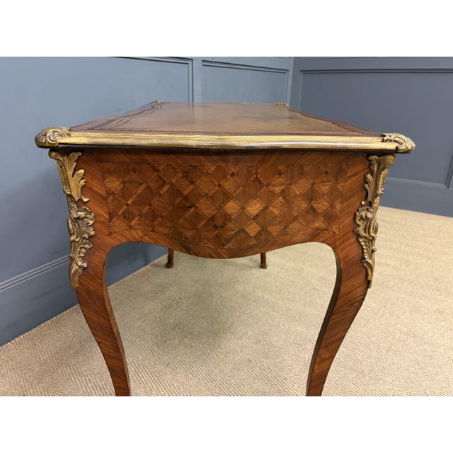 Antique French Parquetry Desk, 1885 For Sale - Image 7 of 18