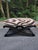 2000 - 2009 Pair of Vintage X-Base Benches in Ralph Lauren Zebra Fabric For Sale - Image 5 of 9