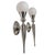French Art Deco Wall Sconces in Nickel-Plated Aluminum and Glass, Set of 2 For Sale - Image 9 of 9