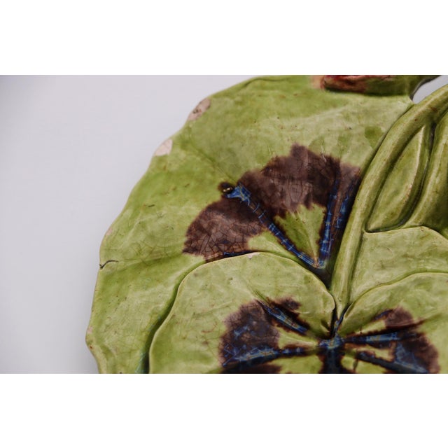 Poppies Trompe l'Oeil Pin Dish Jewelry Dish, Earthenware, Portuguese For Sale - Image 10 of 12