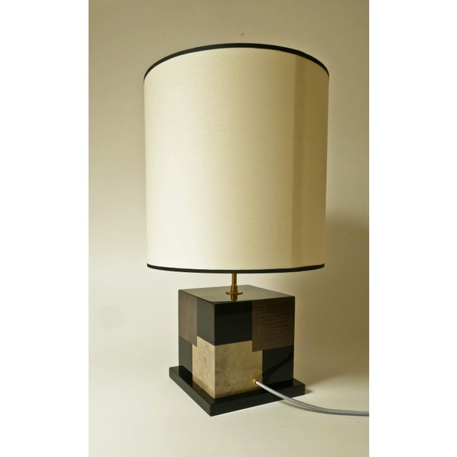 Black Black and Grey Sycamore Table and Desk Lamp Cubes by Aymeric Lefort For Sale - Image 8 of 18