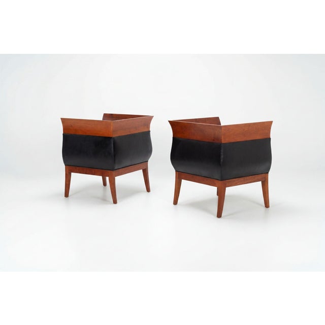 Pair of Orlando Diaz-Azcuy Chalice Chairs 1985c. For Sale - Image 9 of 13