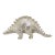 Vintage Italian Handmade Genuine Sterling Silver 925 Stegosaurus Dinosaur Sculpture Rare Solid Figurine For Sale