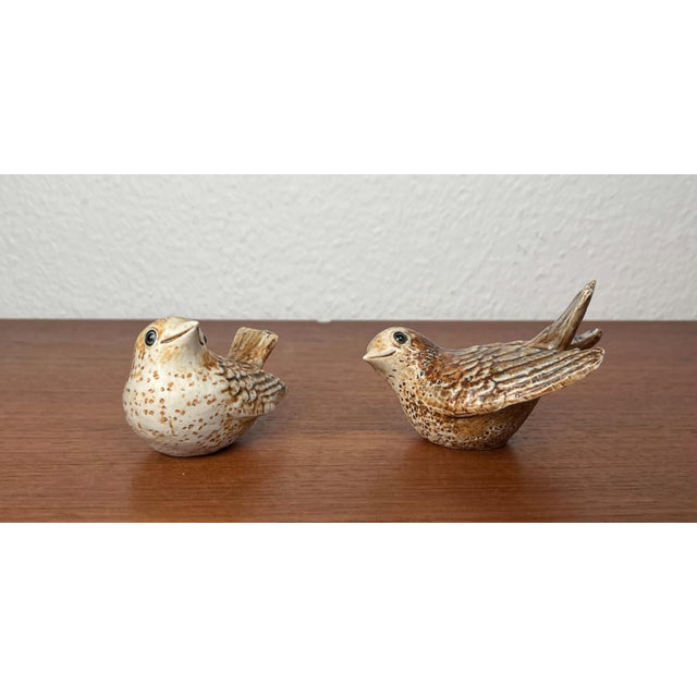Mid 20th Century Mid-Century Modern Danish Studio Pottery Bird Figurines by Poul Hauch Carlsen, 1960s, Set of 2 For Sale - Image 5 of 18