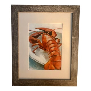 Original Impressionist Crayfish Oil Paining For Sale