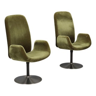 Vintage Chairs with Foam Padding, 1970s, Set of 2 For Sale