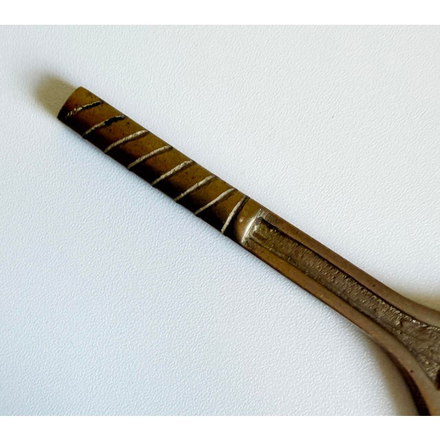 Vintage Brass Tennis Racket Bottle Opener For Sale - Image 4 of 6