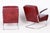 Czech Bauhaus Armchairs in Red Leather and Chrome by Arnošt Beck, 1930s, Set of 2 For Sale - Image 6 of 8