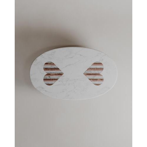 Not Yet Made - Made To Order Heart Aïmi Coffee Table in Red Marble Stone by Esther Knopfler For Sale - Image 5 of 15