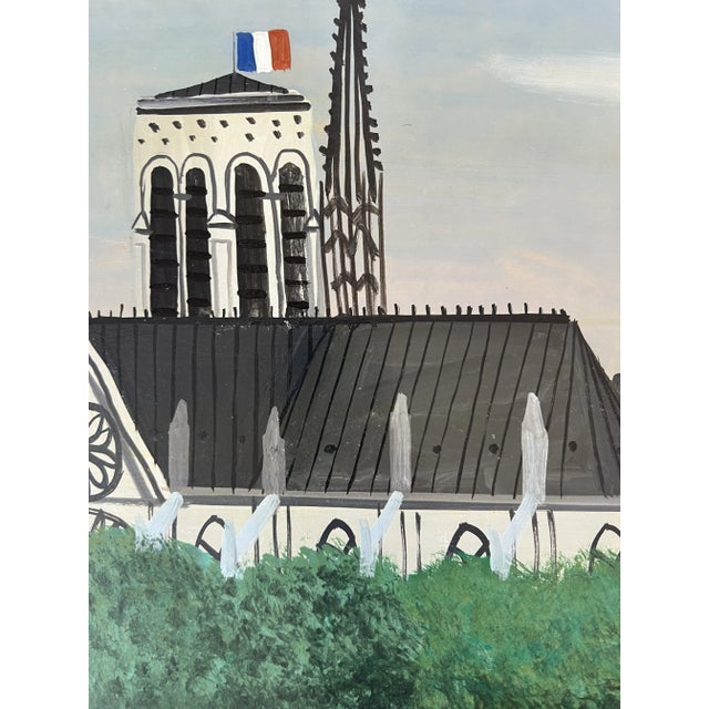 Armand Marie Guérin, Passerelle métallique, Oil on Wood For Sale - Image 6 of 11