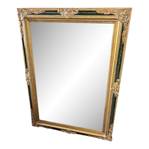 1980s Gilded Beveled Wall Mirror