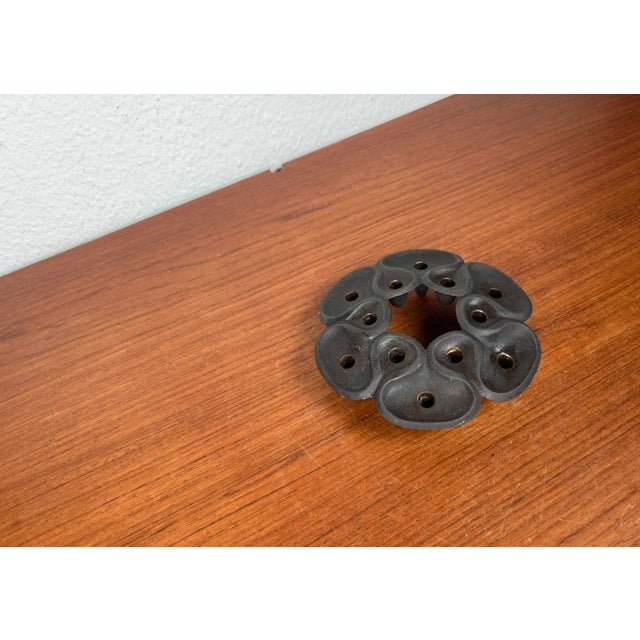 Mid-Century Modern Danish Brutalist Cast Iron Candleholder by Jens Harald Quistgaard, 1960s For Sale - Image 12 of 18