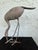 Pair of Vintage Bronze Patina Crane Sculptures in Complementary Poses For Sale - Image 9 of 12