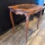 Wood Antique French Louis XV Side Table or Desk With Inlaid Embossed Leather Top For Sale - Image 7 of 12