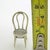 Vintage Italian Handmade Silver 800 Straw Chair Miniature, Arezzo, 1980s For Sale - Image 11 of 12