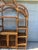 1980s Etagere Pagoda Style Bamboo Rattan Entertainment Center Bookcase For Sale In Orlando - Image 6 of 12