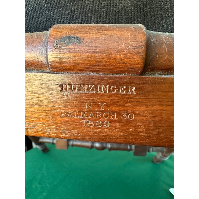 Wood George Hunzinger Chair 1869 Arabian Side Chair For Sale - Image 7 of 7