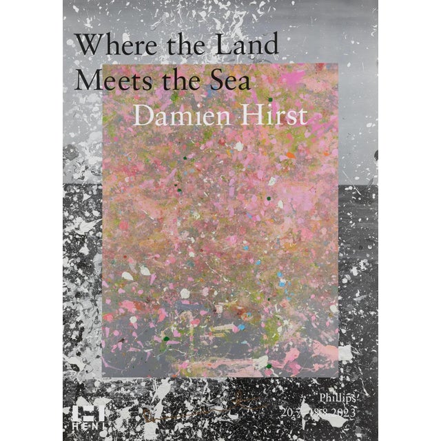 Damien Hirst, Where the Land Meets the Sea (Signed) (Yellow), 2023 Offset Lithograph 60 x 84 cm Edition of 666 Hand-signed...