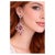 Late 20th Century Bochic “Capri” Vintage Ruby & White Topaz Earrings Set In 18K Gold & Silver For Sale - Image 5 of 10