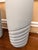 1980s Pacific Coast Lighting Postmodern Ribbed Plaster Table Lamps - Set of 2 For Sale - Image 4 of 11