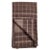 Studio Variously Handwoven Organic Cotton Earthy Brown Checks Treacle Throw For Sale - Image 11 of 12