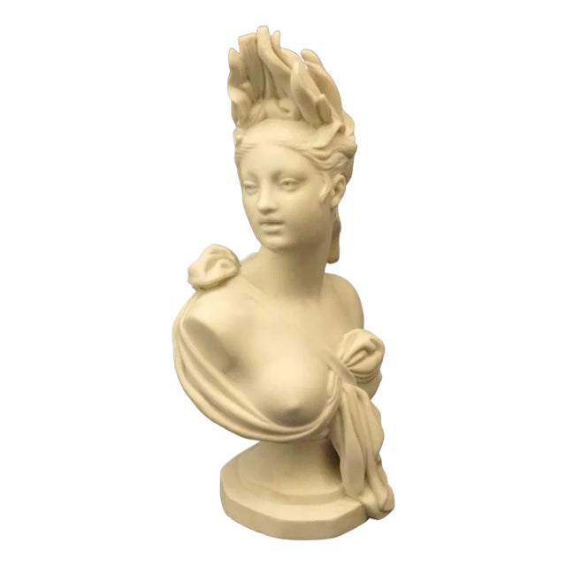 19th Century Bust of Messalina in Biscuit Porcelain from Sevres, France For Sale
