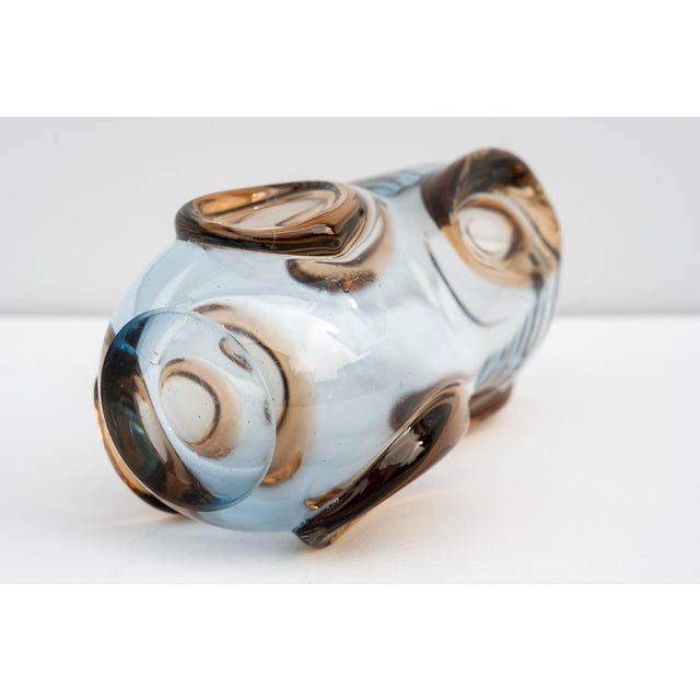Glass Artistic Murano Glass Vase, 1950 For Sale - Image 7 of 9